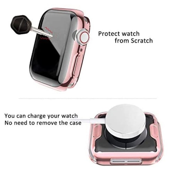 Apple Watch Band/Screen Protector TPU Case Soft - Picture 2 of 7